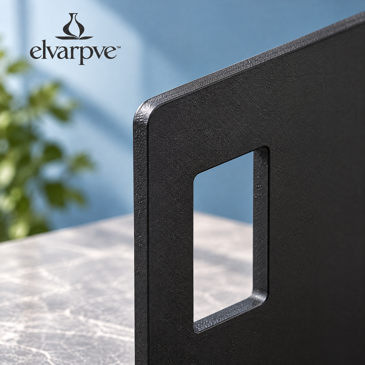 elvarpve™ Courtyard Window Metal Bookends — Architectural Open-Frame Shelf Supports with Offset Cutouts